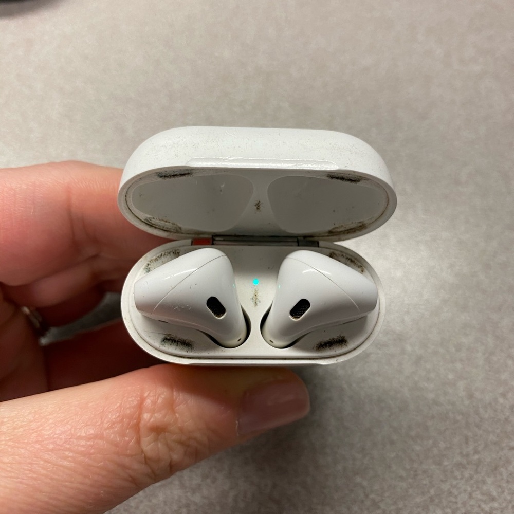 Apple AirPods. Used condition but still good.